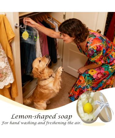 Soap Bar Deep Cleansing Power Bath Soap Lemon-Shaped Bar | Fruity Bars for Home Outdoor Travel Business Trips - Buy Online on GoSupps.com