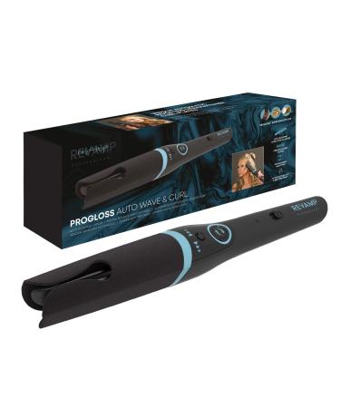 Revamp ProGloss Auto Wave & Curl - automatic curling iron for large or small curls with ion technology automatic switch -off temperature control and oils enriched with progress black