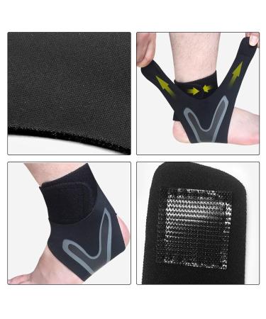 Buy Foot Compression Wrap - Adjustable Ankle Support Sleeve for Men & Women | Breathable & Comfortable Foot Sleeve for Sports Relief - Buy Online on GoSupps.com