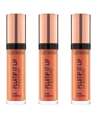 Catrice Plump It Up Lip Booster No. 070 gold cooling coloring effect enlarged glossy metallic vegan without alcohol without parabens without microplasty particles 3 -pack (3x3.5ml) 070 fake it till you make it 3.5 ml(3 pack)