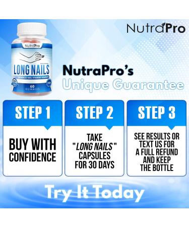 Stronger Nails with NutraPro Nail Growth Vitamins - Biotin and Collagen Gummies for Long, Healthy Nails - 60 Count (Pack of 2) - Buy Online on GoSupps.com