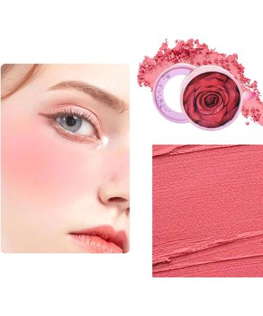Cheek Blush 10ml 3D Design Rose Petals Buildable Color | Cheek Powder Blush | For Travel Work Home School Girlfriend Sister Daughter - Buy Online on GoSupps.com