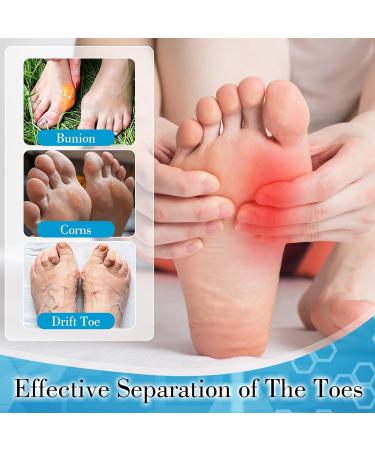 2 Pairs Toe Spacers & Bunion Corrector - Adjustable Soft Design for Bunion Pain Relief Hammer Toe Straightening & Overlapping Toes Support - Buy Online on GoSupps.com