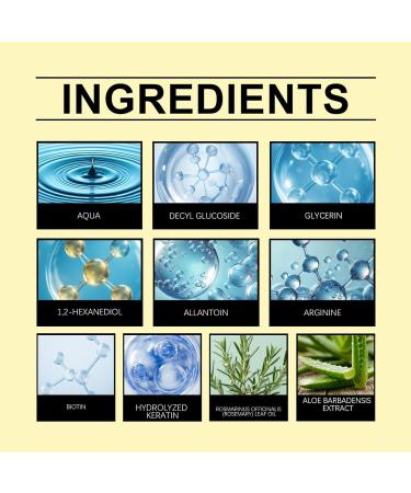  Generisch Natural thickening and strengthening shampoo with rosemary and hydrolyzed keratin for fine hair and hair loss gentle and soft cleansing conditioner (2) - Buy Online on GoSupps.com