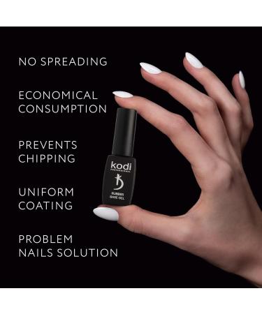 Kodi Professional Rubber Base and Top Coat Gel Polish UV LED - Long-Lasting Manicure Kit (2 x 8 ml) - Buy Online on GoSupps.com