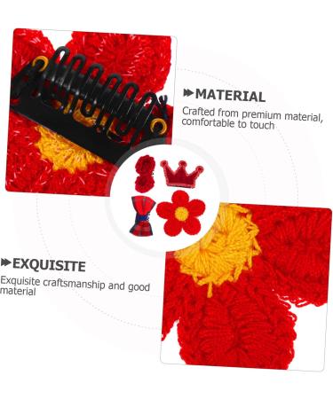 minkissy 4 Sets Girls Hair Clip Flower Hair Pin Toddler Alligator Clips Snap Hair Clip Cute Hair Clip Bow Hair Tiara Princess Hair Clips Girls Suit Kids Hair Clip Miss Bangs Fabric Crown - Buy Online on GoSupps.com