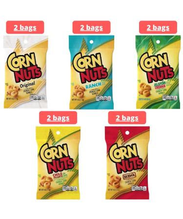 Munchie Box 40oz Variety Pack - BBQ, Ranch, Chile Picante, Original, Jalapeno Cheddar - 10 Pack with Chip Sealer - Buy Online on GoSupps.com