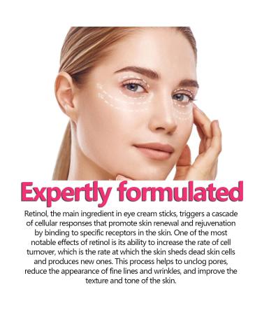 Retinol Eye Stick with Hyaluronic Acid & Vitamin C - Dark Circle & Puffiness Solution | Anti-Aging Under Eye Cream - 3pc Set - Buy Online on GoSupps.com