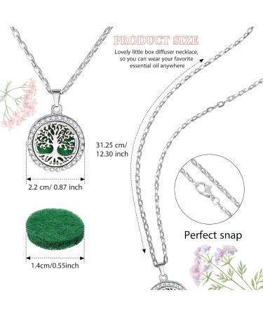 MTLEE 46 Pieces Essential Oil Diffuser Necklace & Bracelet Set for Women - Adjustable Aromatherapy Jewelry with Refill Pads (Love Style) - Vibrant Color - Buy Online on GoSupps.com