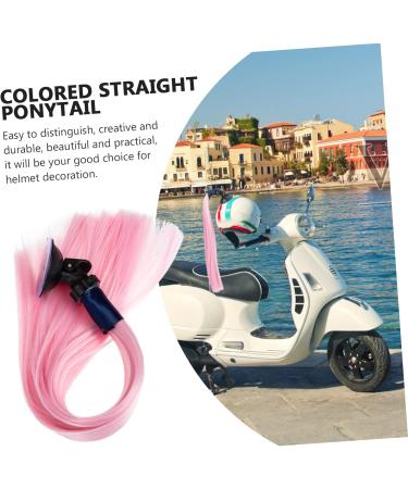 Kisangel 2pcs Helmet Wig Straight Human Hair Wig Helmet Ponytail Braid Ponytail Decorative Helmet Ponytail 44x5cmx2pcs As Shownx2pcs - Buy Online on GoSupps.com