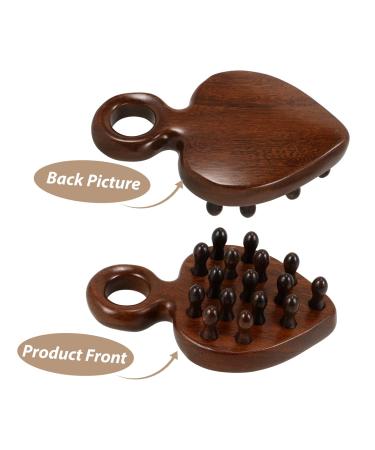 Buy Sewoart Wooden Scalp & Curly Hair Comb | Comfortable Portable Massage Comb for Women | No Static Durable Design | 12.10x8.50cm Brown - Buy Online on GoSupps.com