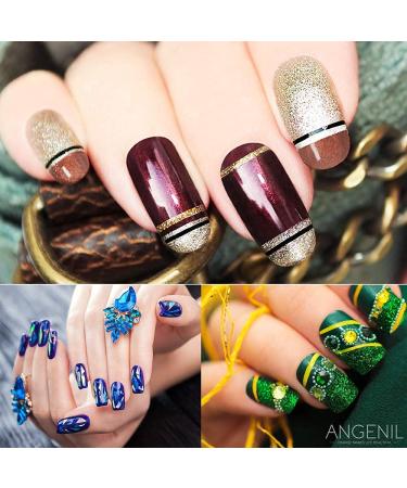 Angelil Nail Art Designer Set - 15 Parts Acrylic Kit Dotting Tools Rhinestones & Manicure Tape - Shop Pink Nail Art Essentials Internationally - Buy Online on GoSupps.com