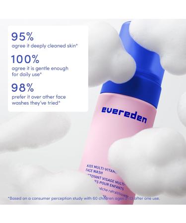 Evereden Kids Happy Face Duo (Cool Peach) - Multi-Vitamin Kids Face Wash and Cream Set - Clean & Vegan Skin Care for Toddlers 3+ - Moisturizing Nourishing & Protective Skin Care Set - Buy Online on GoSupps.com