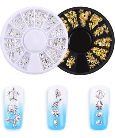 Alloy Nail Art 3D Metal Rivets Studs Ocean Theme Star Mold Fillers Manicure Decals Decor Filler - Buy Online on GoSupps.com