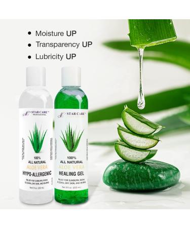 All Natural Aloe Vera Gel 8oz - Hypo-Allergenic & International Shipping Available - Buy Online on GoSupps.com