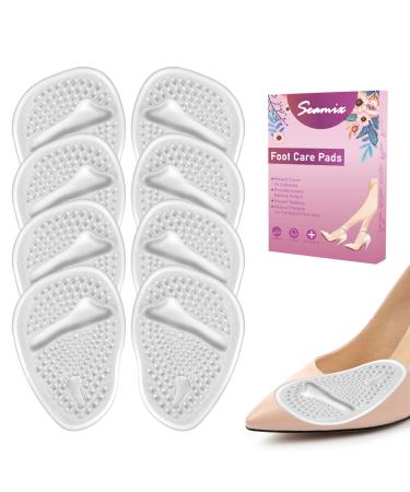 SEAMIX FUSPOLSTER PADS FOR Women Silicone insoles forefoot High heel pillow bale cushion Elastic gel pre -foot polster metatarsal pads full -day comfort pain relief one size 4 bans - Buy Online on GoSupps.com