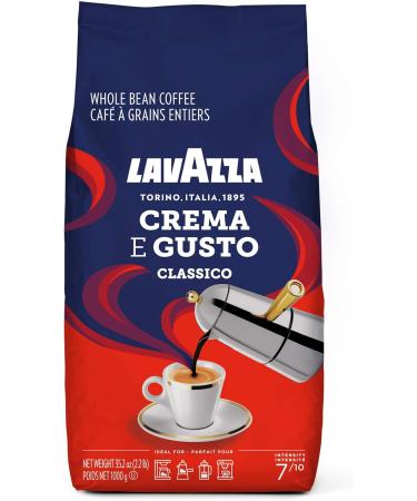 Lavazza Crema E Gusto Whole Bean 1 Kilogram & Espresso Gran Crema Beans 1000gm(Packaging May Vary) Gusto Whole Bean + Gran Crema Beans - Buy Online on GoSupps.com