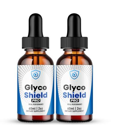 Glyco Shield Drops Official GlycoShield Blood Formula Support Supplement - Maximum Strength All Natural Formula to Maintain Overall Well Being & Healthy Energy Premium GlycoShield Reviews (2 Pack)