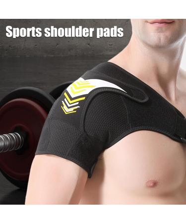 Shoulder Stability Brace Shoulder Support Brace Arm Stability Brace Breathable Shoulder Brace Upper Arm Support Brace Shoulder Strap Pad Shoulder Brace For Lifting Weights Yellow - Buy Online on GoSupps.com