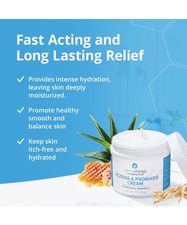 Eczema & Psoriasis Cream for Dry and Itchy Skin - Seborrheic Dermatitis Face Cream - Soothing & Hydrating - Manuka Honey & Shea Butter - Psoriasis Relief for Adults & Kids (4oz) 4 Ounce (Pack of 1) - Buy Online on GoSupps.com