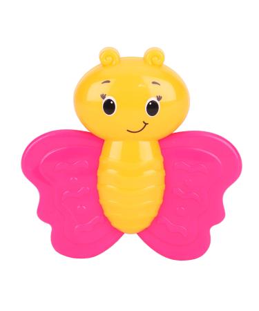 Toyland Baby and Toddler Teething Toys - Various Designs - 3m+ (BUTTERFLY PINK/ORANGE)