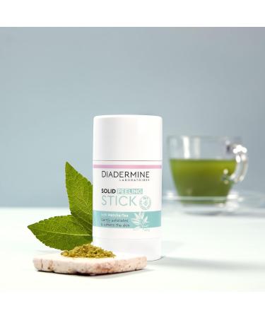 Diadermine - Solid Facial Exfoliant Stick - Matcha Tea Formula - All Skin Types - Skin-Friendly - 98% Natural Origin - 40g Stick - Buy Online on GoSupps.com