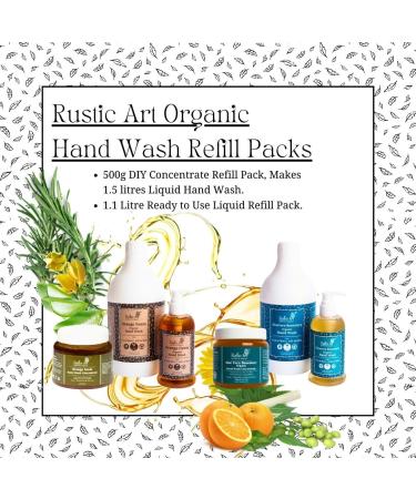 Rustic Art Orange Neem Organic Hand Wash | Natural Vegan | Non-Drying Hydrating | 245ml - Buy Online on GoSupps.com