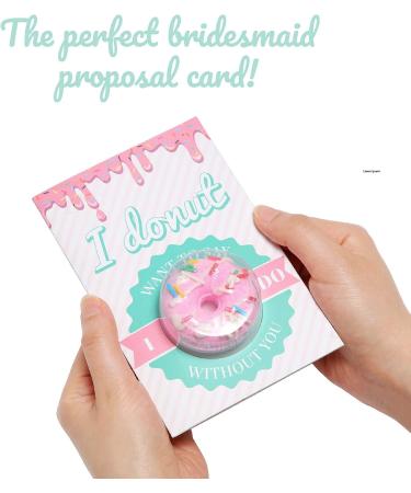 Bridesmaid Proposal Cards with Bath Bombs - Be My Bridesmaid Donut Style Gift Pack - Buy Online on GoSupps.com