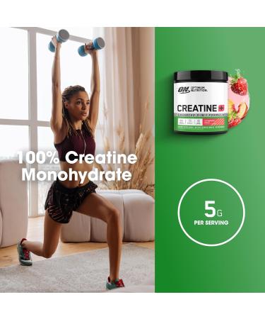 Optimum Nutrition Creatine Monohydrate Plus Powder Strawberry Peach Flavored Creatine Performance Blend with Electrolytes for Hydration Added Vitamins 40 Servings 360 Grams (Packaging May Vary) Strawberry Peach 360 Gra  - Buy Online on GoSupps.com