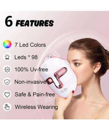 Red Light Therapy Mask - 7 Colors LED Facial Skin Care Device for Radiant Skin | Portable & Effective - Buy Online on GoSupps.com