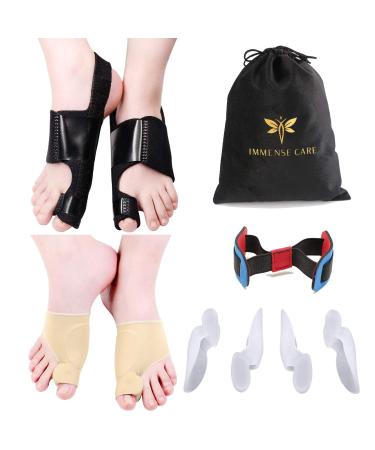 Bunion Corrector Kit for Women and Men Orthopedic Bunion Splint Bunion Relief and Protector Bunion Pads Big Toe Exercise Strap 9 Pieces