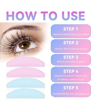 Wjelet Lash Lift pads Korean Lash Lift Shields Flat Selfadhesive Glueless Lash Lift Pads Use for softening eyelashes Eyelash Lift Pads Super Sticky Reusable - Buy Online on GoSupps.com