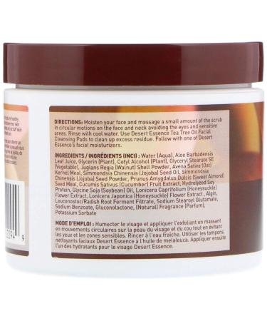 Desert Essence Cream Face Scrub - Gentle Exfoliating Cleanser for Smooth Skin | Eco-Friendly & Natural | Shop Now for International Shipping - Buy Online on GoSupps.com