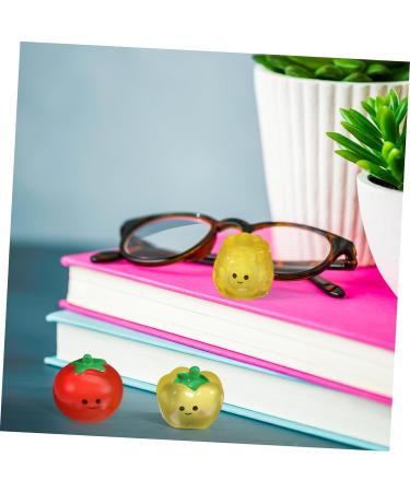 OFFSCH 8 Pcs Little Vegetable Doll Bell Peppers Sweet Peppers Broccoli Statue Cartoons Garlic Bonsai Artificial Vegetables for Decor Fairy Decor Mini Food Fake Vegetables Pumpkin Resin - Buy Online on GoSupps.com