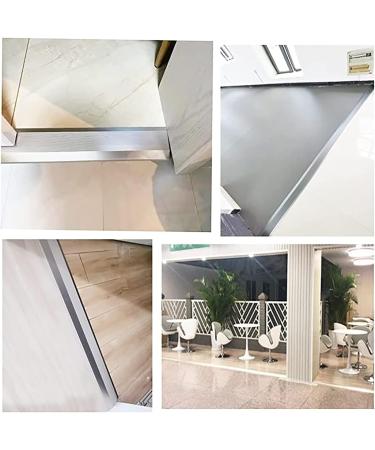 Floor Transition Strip 10cm Wide Aluminum Transitions Ramp Thresholds Reducer Bar for Wood/Laminate/Vinyl/Tile Floors (Color : Silver Size : Long 120cm/47.2in) Silver Long 120cm/47.2in - Buy Online on GoSupps.com