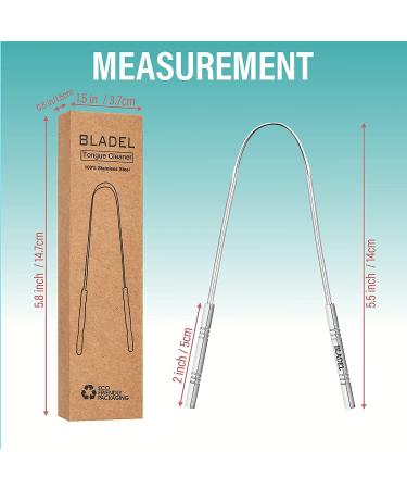 Bobozhong Stainless Steel Tongue Cleaner - Antibacterial U-Shape Tongue Scraper for Adults & Children - Premium Tongue Brush for Effective Oral Hygiene - Buy Online on GoSupps.com