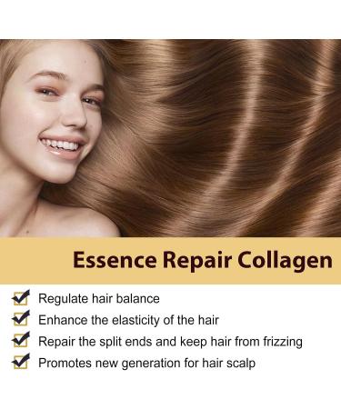 Collagen Hair Mask Collagen Hair Care for Dry and Damaged Hair Deep Conditioner with Argan Oil and Collagen (2PCS Shampoo) - Buy Online on GoSupps.com
