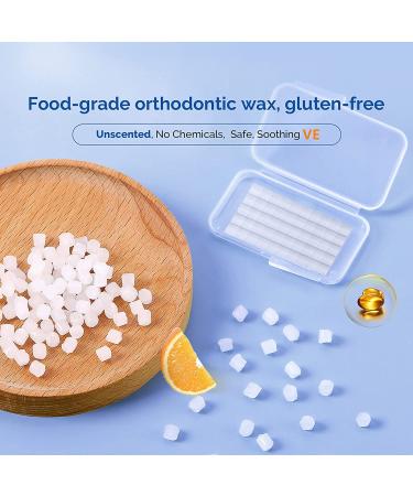 Braces Wax 10 Pack - JMU Orthodontic Wax for Braces & Aligners - 500 Precut Wax Dots - Unscented Dental Wax - Buy Online on GoSupps.com