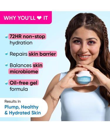 Hydrating Face Moisturizer with Hyaluronic Acid Kombucha & Rice Water | Lightweight Gel for Dull Tired & Uneven Skin | 60ml - All Skin Types - Buy Online on GoSupps.com