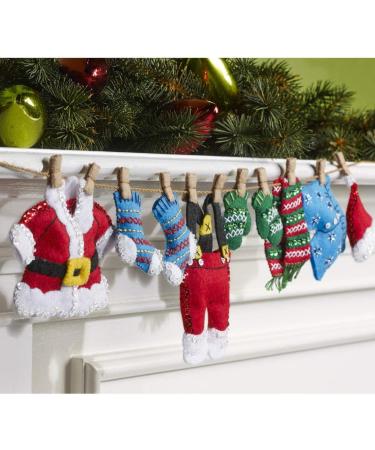 Bucilla Felt Applique Home Decor Kit - Laundry Garland - 27 x 5 - DIY Craft Kit - Buy Online on GoSupps.com