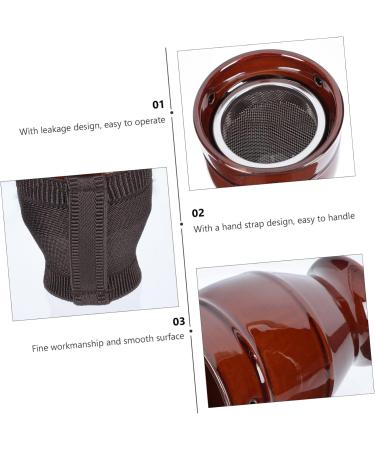 HOMSFOU Moxibustion Jar Scraping Bowl Tool - Ceramic Purple Clay Body for Effective Therapy | International Shipping Available - Buy Online on GoSupps.com