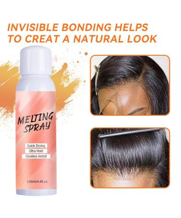 Lace Bond Spray 130ml Daily Melting Spray for Lace Wigs Invisible Wig Glue Spray for Front Lace Wig - Buy Online on GoSupps.com