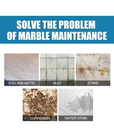 Stone Stain Remover Cleaner Marble Stone Cleaner Polishes Kitchen Marble Oil Stain Cleaner Stone Crystal Plating Agent for Kitchen Patio Backyard Effective Removal of Oxidation Rust Stains (3PC) - Buy Online on GoSupps.com
