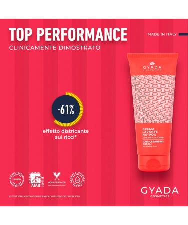  GYADA COSMETICS GYADA COSMETICS No-Poo Curl Shaping Cleansing Cream Surfactant-Free Cleansing Cream Elasticizing and Detoxifying Action with Green Clay Plant Oils Ferments 200 ml - Buy Online on GoSupps.com