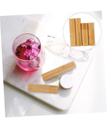  Mikinona Mikinona 4 Piece Empty Lipstick Cases Made of Sustainable Bamboo for DIY Stylish Storage Container for Lipstick Homemade Makeup Practical - Buy Online on GoSupps.com