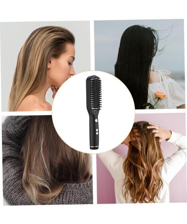 Balacoo Heated Straightening Comb - Hair Straightener Brush & Mustache Iron with Temperature Control | Shop Internationally - Buy Online on GoSupps.com
