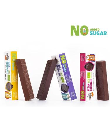  SUPER FUDGiO SUPER FUDGiO Organic Chocolate Bars | Organic & Sugar Free Candy | Vegan - Gluten Free | Sugar Free Chocolate Snack | 9 Pack - Buy Online on GoSupps.com