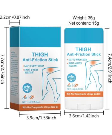 Antichafing cream antichafing cream antichafing cream stick antiwound friction stick 15g thigh protection antichafing balm for heel thighs - Buy Online on GoSupps.com