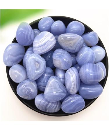 Natural Crystal Rough 100g Natural Blue Lace Agate Chalcedony Stones Bulk Tumbled Polished Gemstone Natural Quartz Crystals Home Decoration ERTEYIN - Buy Online on GoSupps.com