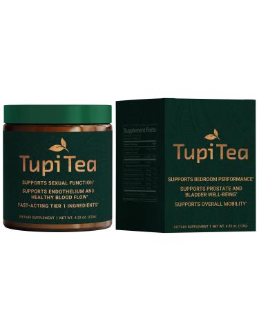 Tupi Tea Horny Goat Extract, Maca Root, Tribulus Terrestris and Muira Puama Vegan Supplement, Performance and Wellness Support for Men and Women